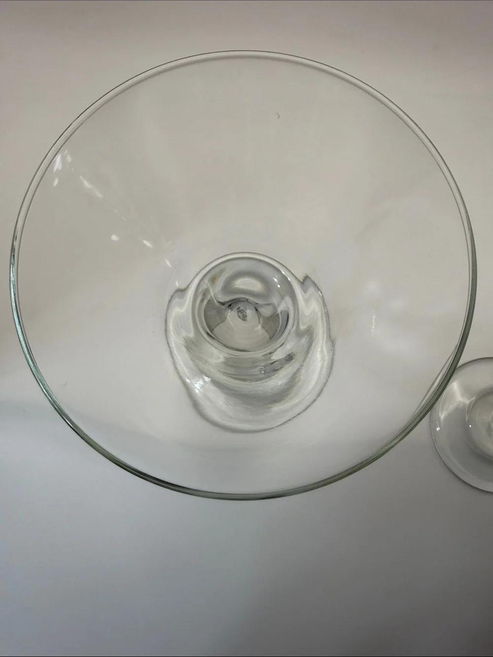 Libbey Z Twisted Retro Zig Zag Stem Boho Martini Margarita Glasses Set of 2